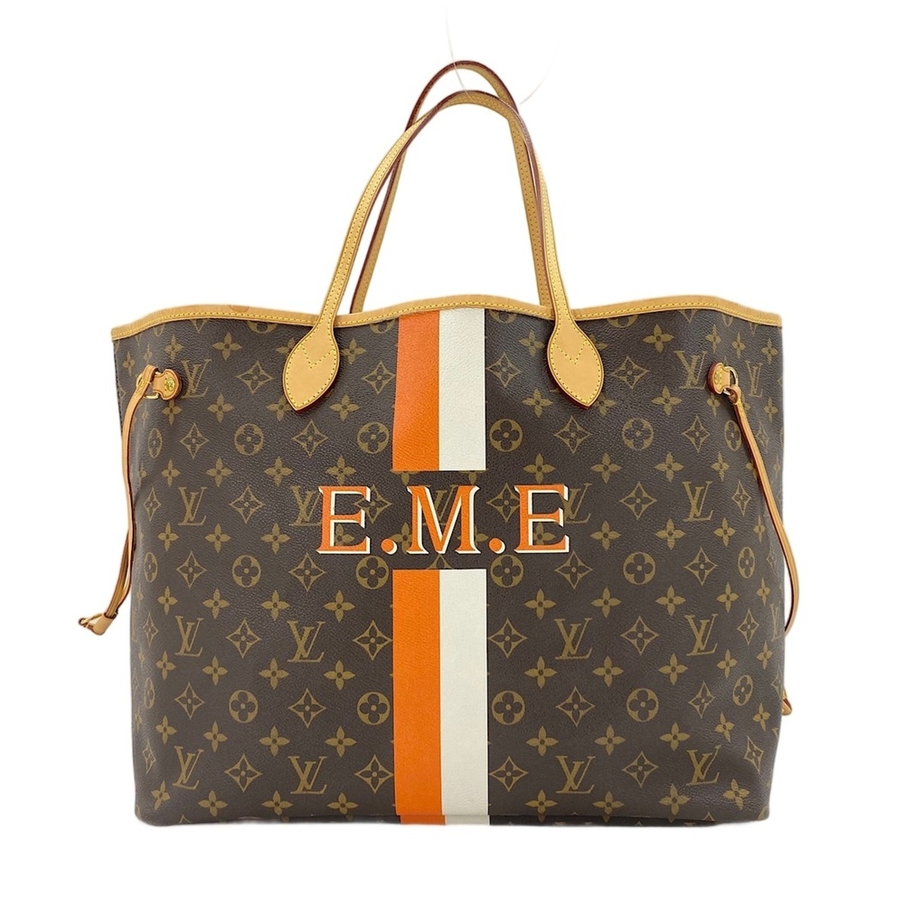 LOUIS VUITTON Brown Neverfull GM Tote Bag